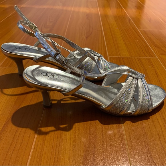 [SOLD] Silver sparkly slingback heels! deb and Nina - Picture 6 of 6